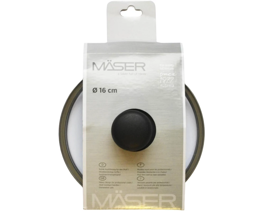 Mäser Pfannendeckel 16 cm, Transparent