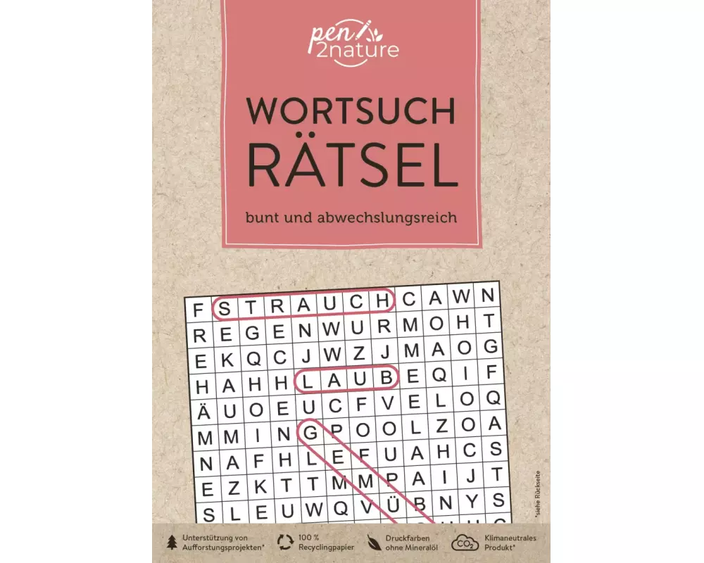 Wortsuchrätsel • bunt und abwechslungsreich