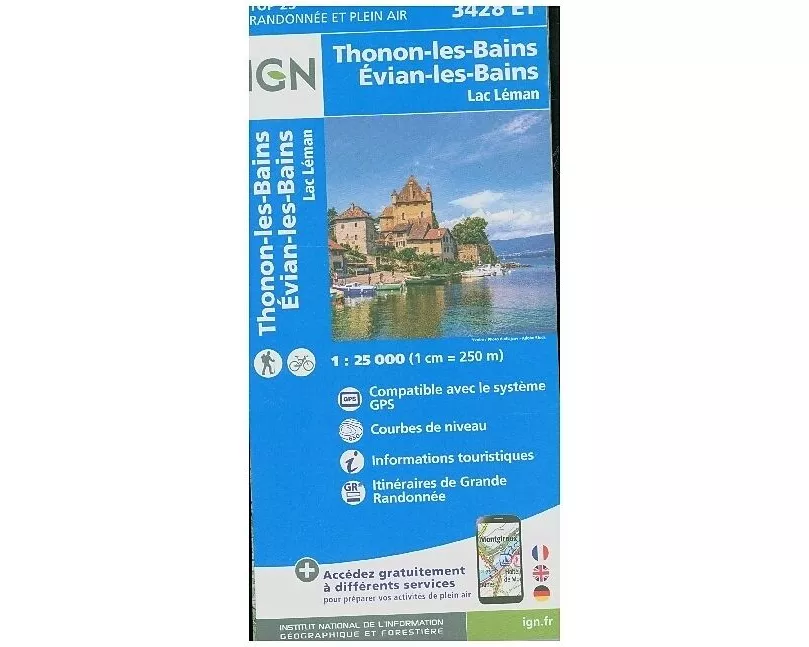 3428ET Thonon-les-Bains Evian-les-Bains 1 : 25 000