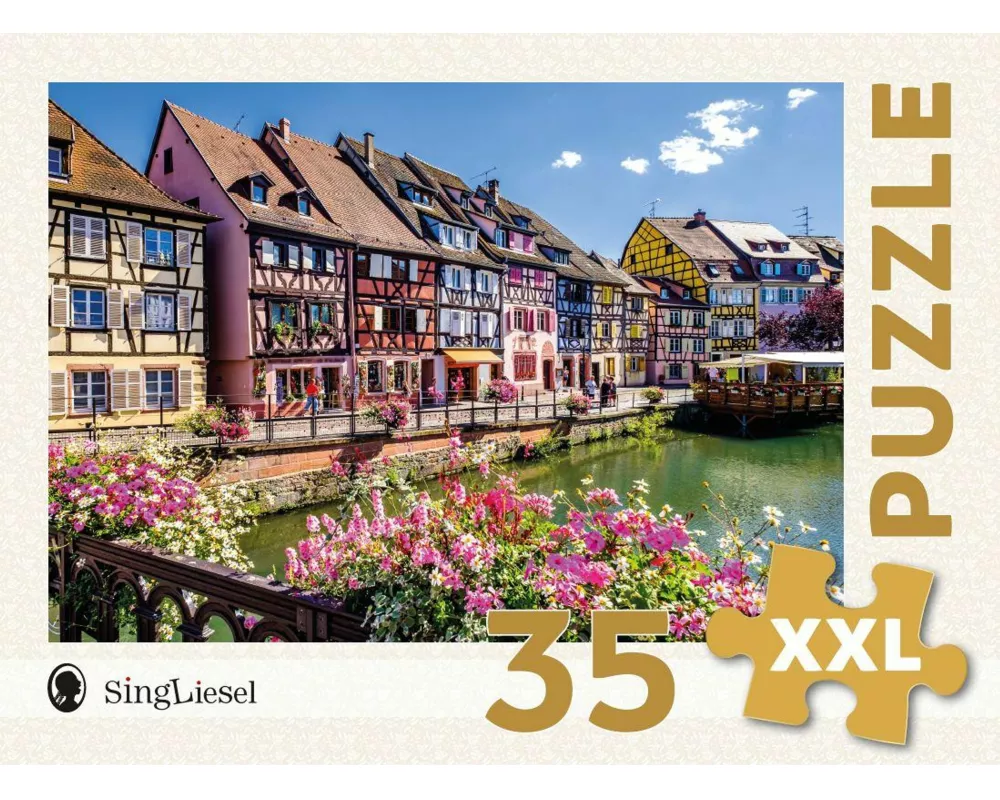 Demenz-Puzzle: Colmar. Das Demenz-Puzzle-Spiel mit 35 Puzzle-Teilen im XXL-Format