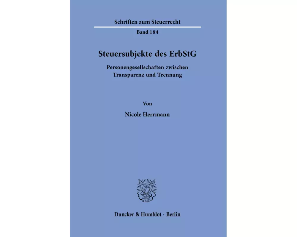 Steuersubjekte des ErbStG
