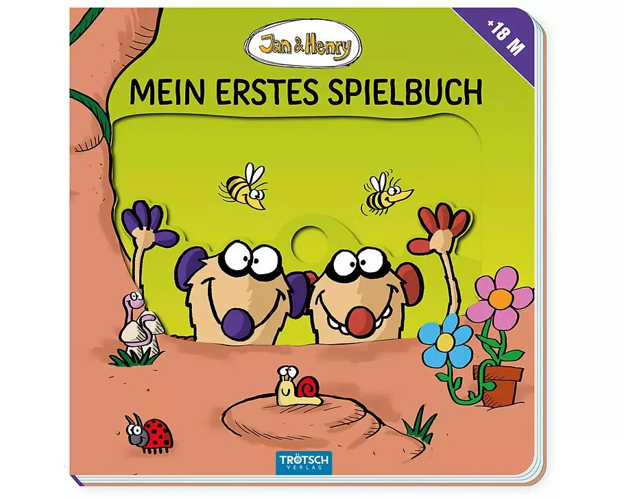 Trötsch Jan und Henry Mein erstes Spielbuch Pappenbuch mit Schiebern