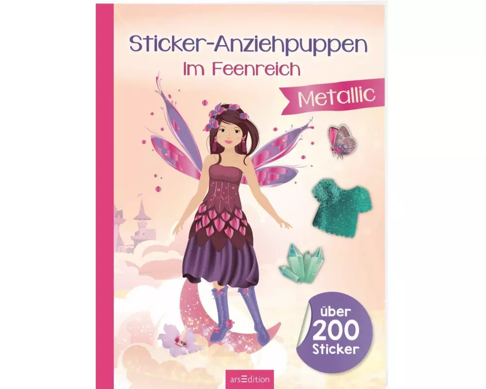 Sticker-Anziehpuppen Metallic – Im Feenreich