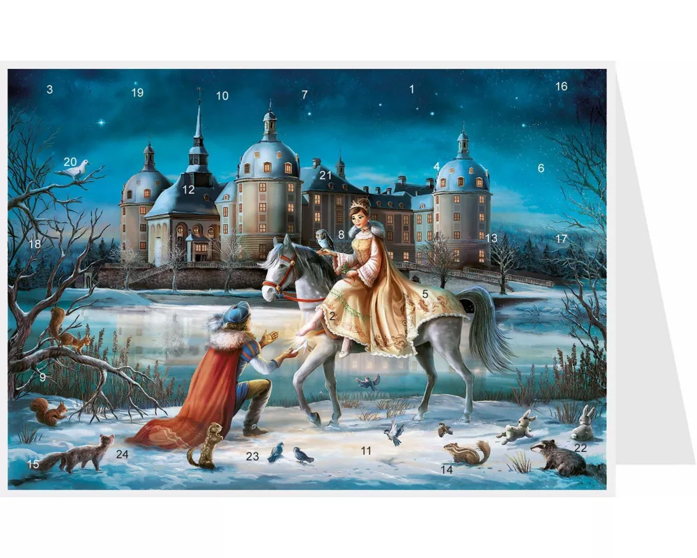 Postkarten-Adventskalender "Moritzburg"