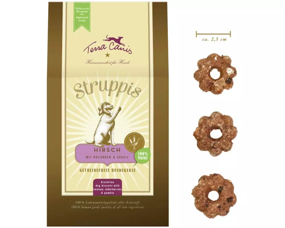 Terra Canis Struppis Hirsch mit Holunder, 375 g