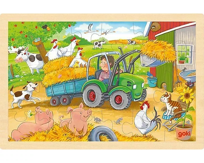 Einlegepuzzle Kleiner Traktor