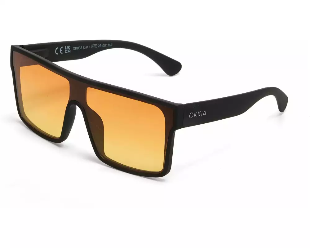 OKKIA Sonnenbrille Tokyo Black, Yellow Lens