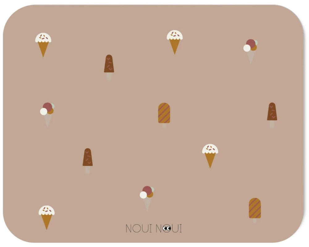 Noui Noui Kindertischset Ice Cream 43 x 34 cm, Old Rose