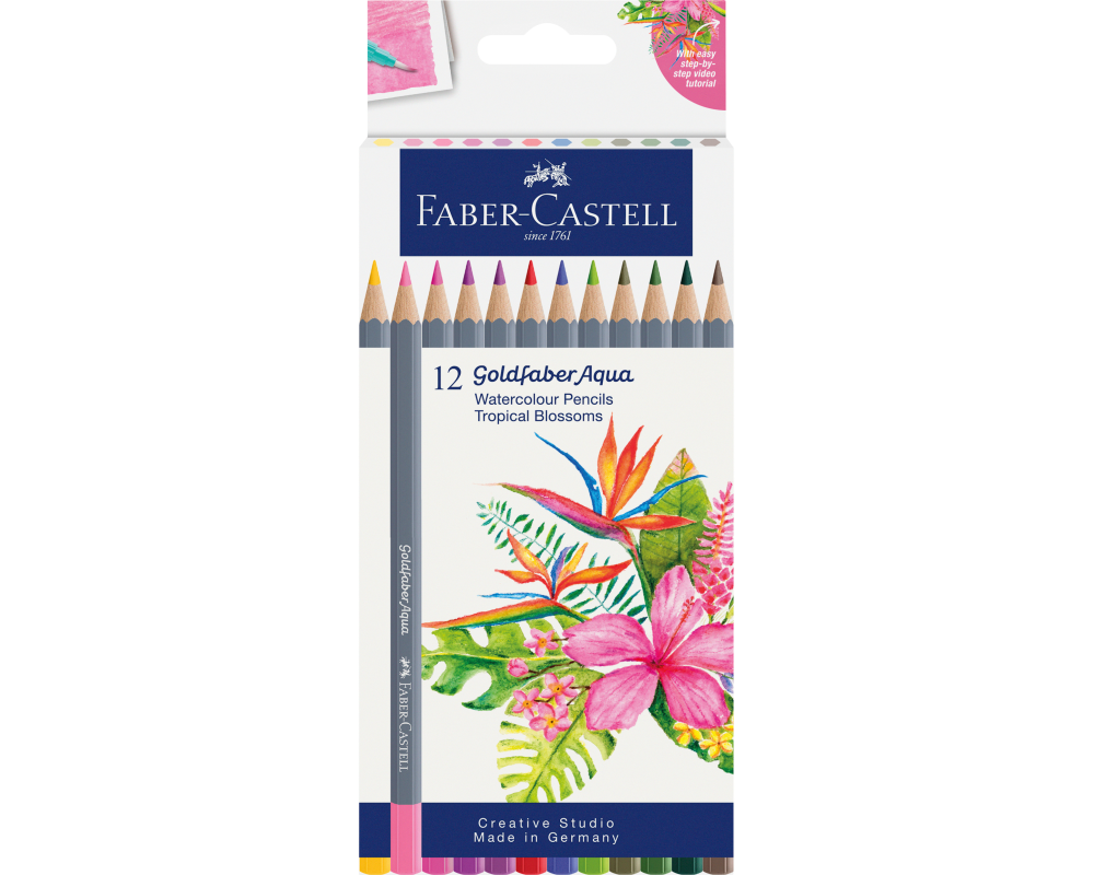 FABER-CASTELL Farbstifte Goldfaber Aqua 114610 12 Farben