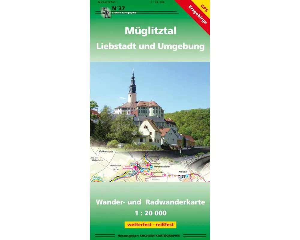 Müglitztal. Liebstadt und Umgebung 1:20 000