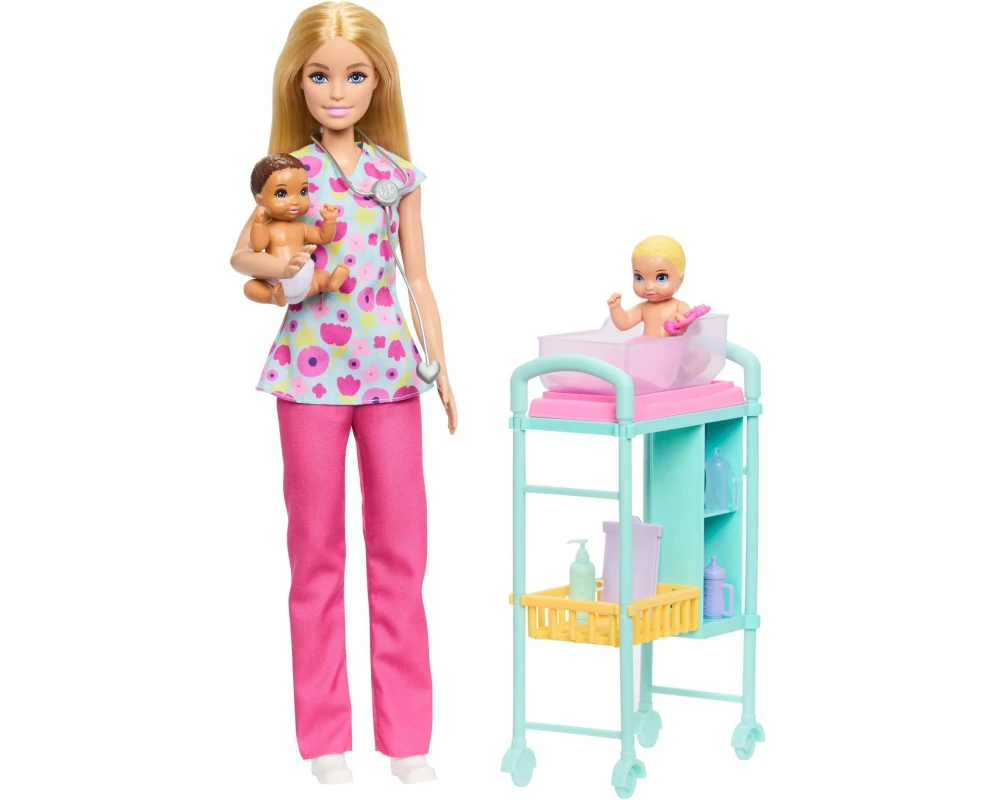 Barbie Spielset Puppe Kinderärztin