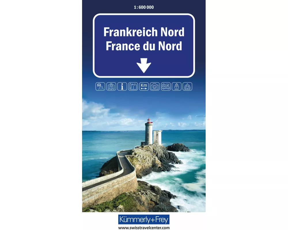 Kümmerly+Frey Strassenkarte Frankreich Nord 1:600.000