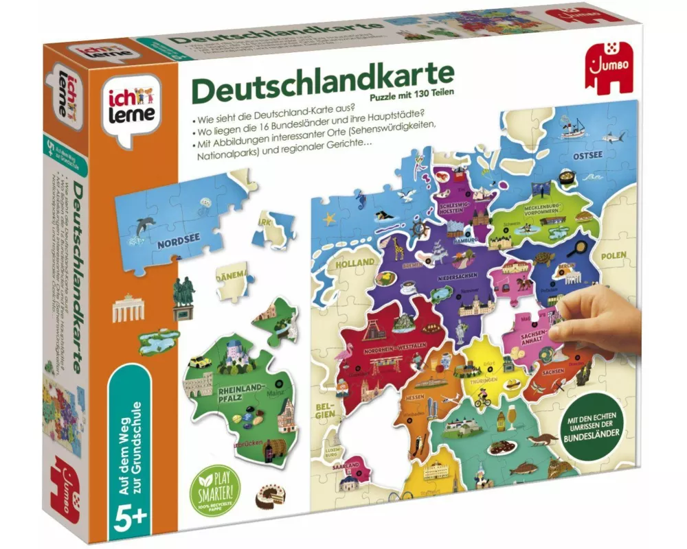 Ich lerne Deutschlandkarte