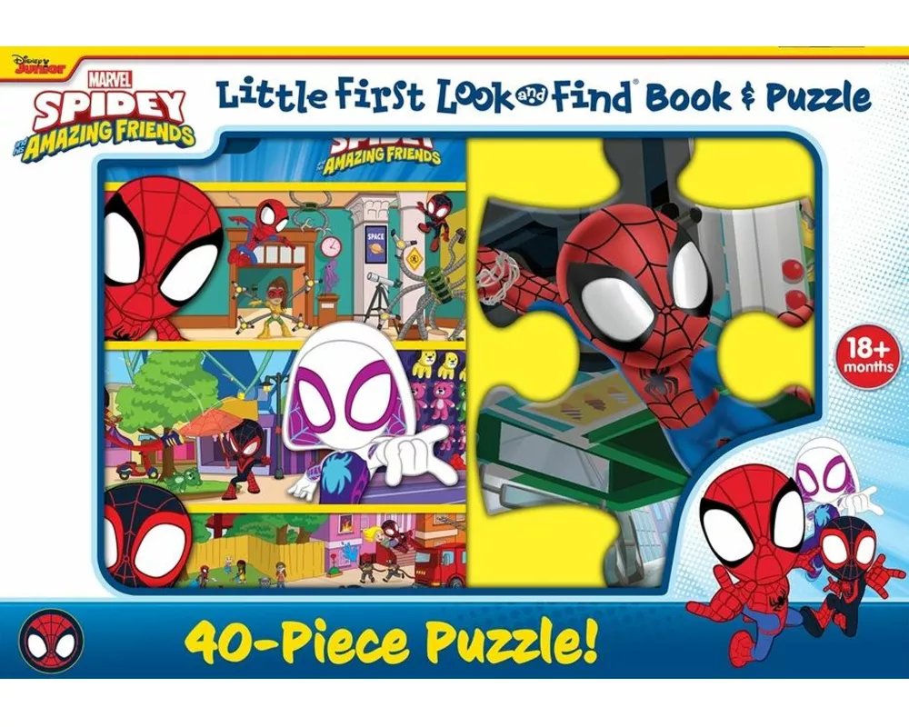 Disney Junior Marvel Spidey and His Amazing Friends: Little First Look and Find Book & Puzzle