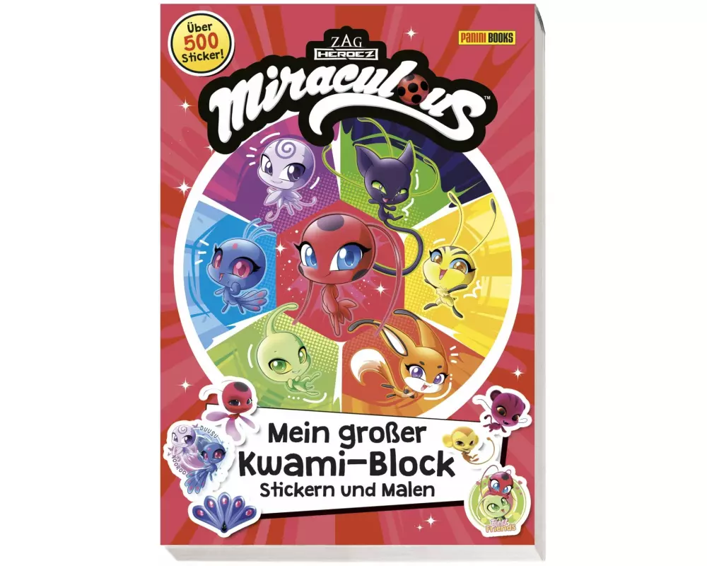 Miraculous: Mein großer Kwami-Block - Stickern und Malen