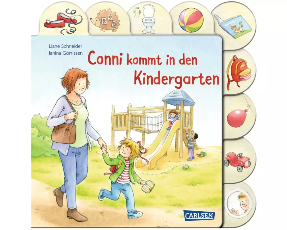Conni-Pappbilderbuch: Conni kommt in den Kindergarten