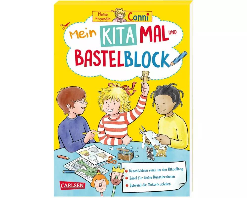 Conni Gelbe Reihe (Beschäftigungsbuch): Mein Kita-Mal- und Bastelblock
