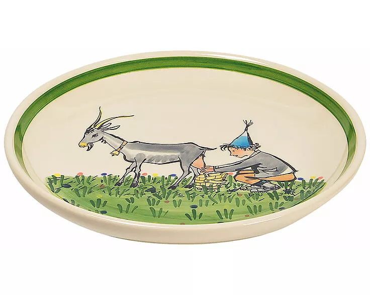 Teller Ursli mit Geiss