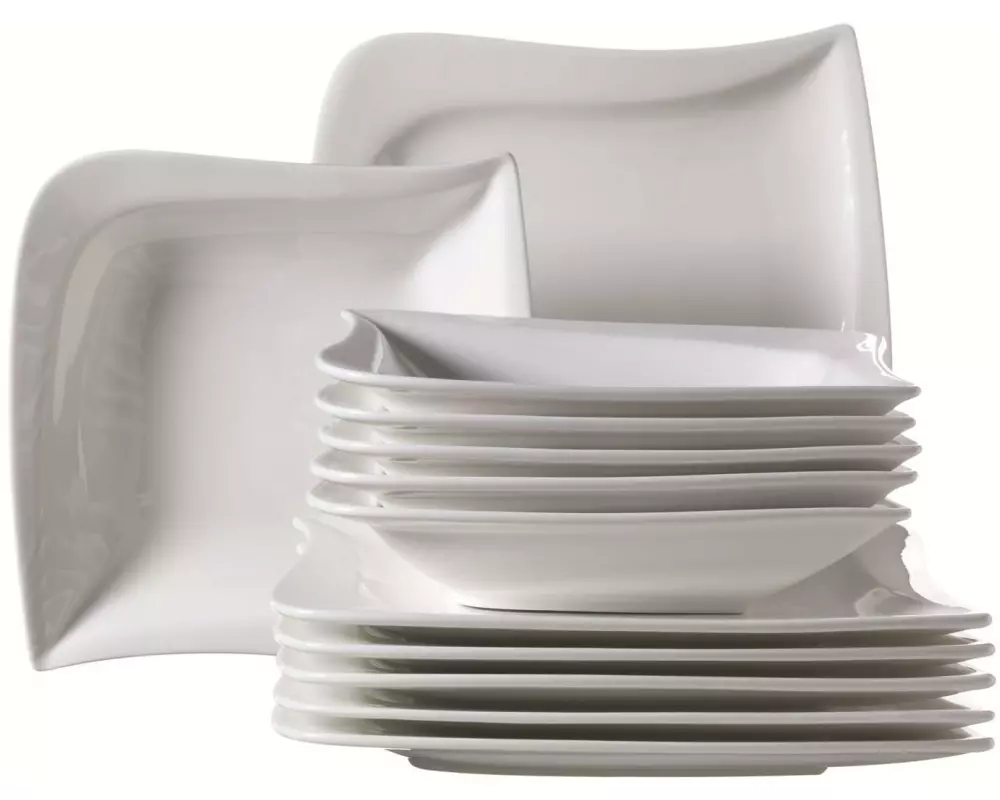 Mäser Speiseteller La Musica 12-teilig, Weiss