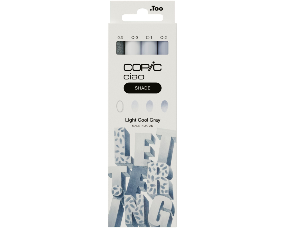 COPIC Marker Ciao Shade Set 22075423 Light Cool Gray 4 Stück
