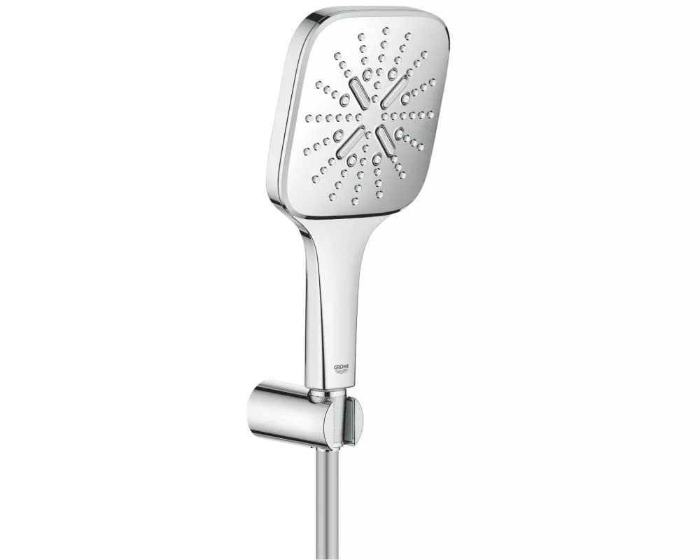 GROHE Duschbrausen-Set Rainshower SmartActive 130 Cube Chrom
