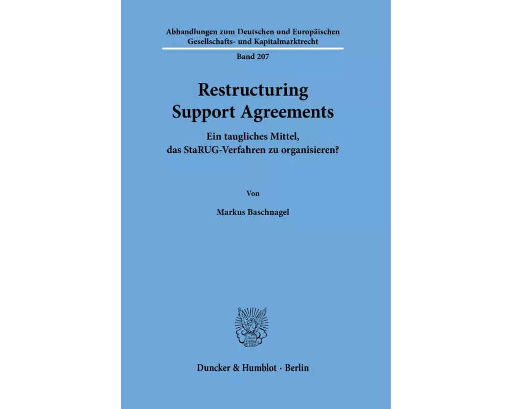 Restructuring Support Agreements