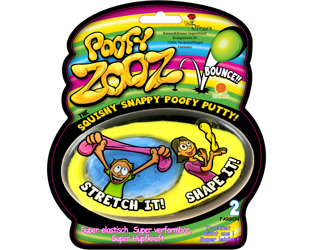ROOST Poofy Zooz 8008 150x50x180mm ass.