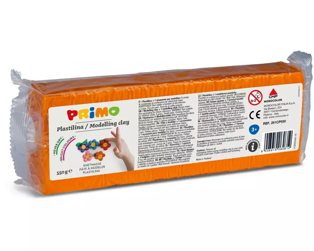 Primo Knetmasse 550 g, Orange