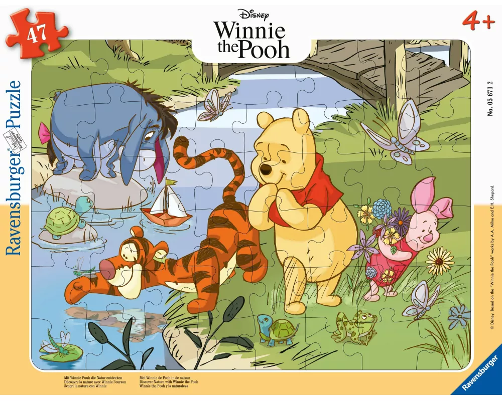 Kinderpuzzle 48 Teile - Disney Winnie Puuh - Mit Winnie Puuh die Natur entdecken