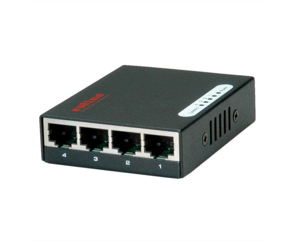 ROLINE Gigabit Ethernet Switch, Pocket, 4 Ports