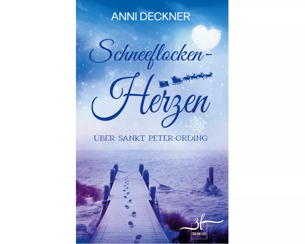 Schneeflockenherzen Ã¼ber Sankt Peter-Ording