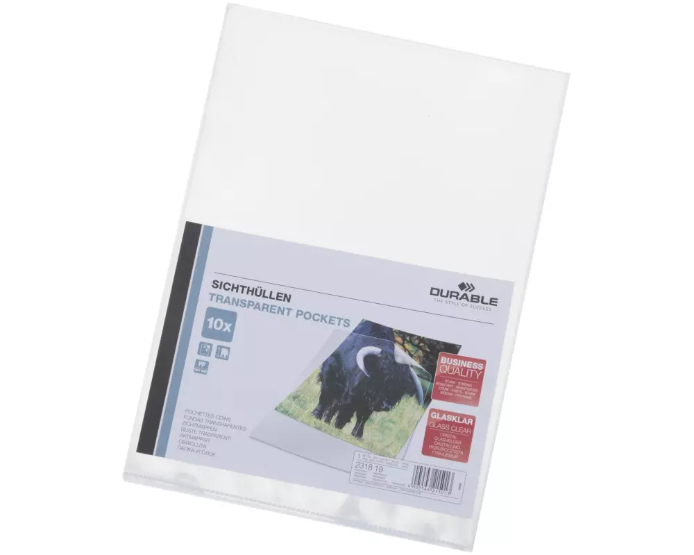 DURABLE Sichthülle A4 10 x Transparent