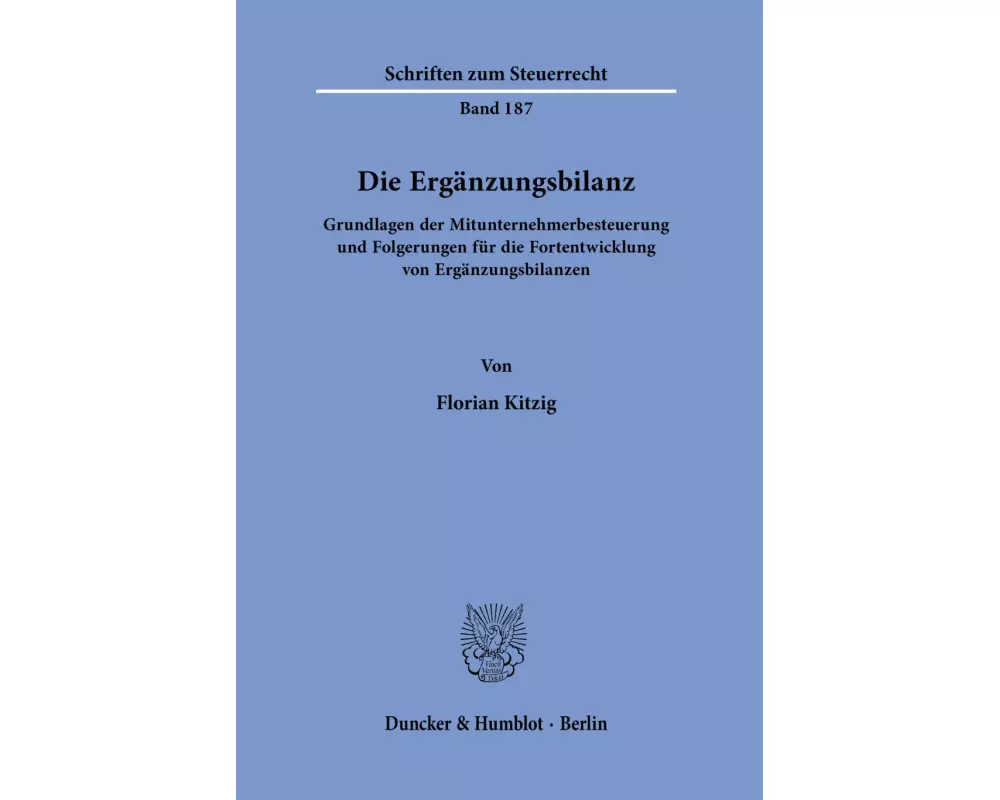Die Ergänzungsbilanz