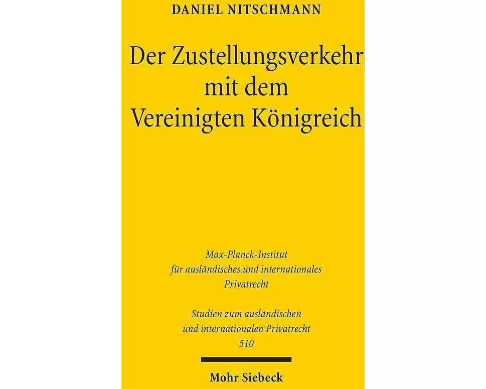 Der Zustellungsverkehr mit dem Vereinigten Königreich