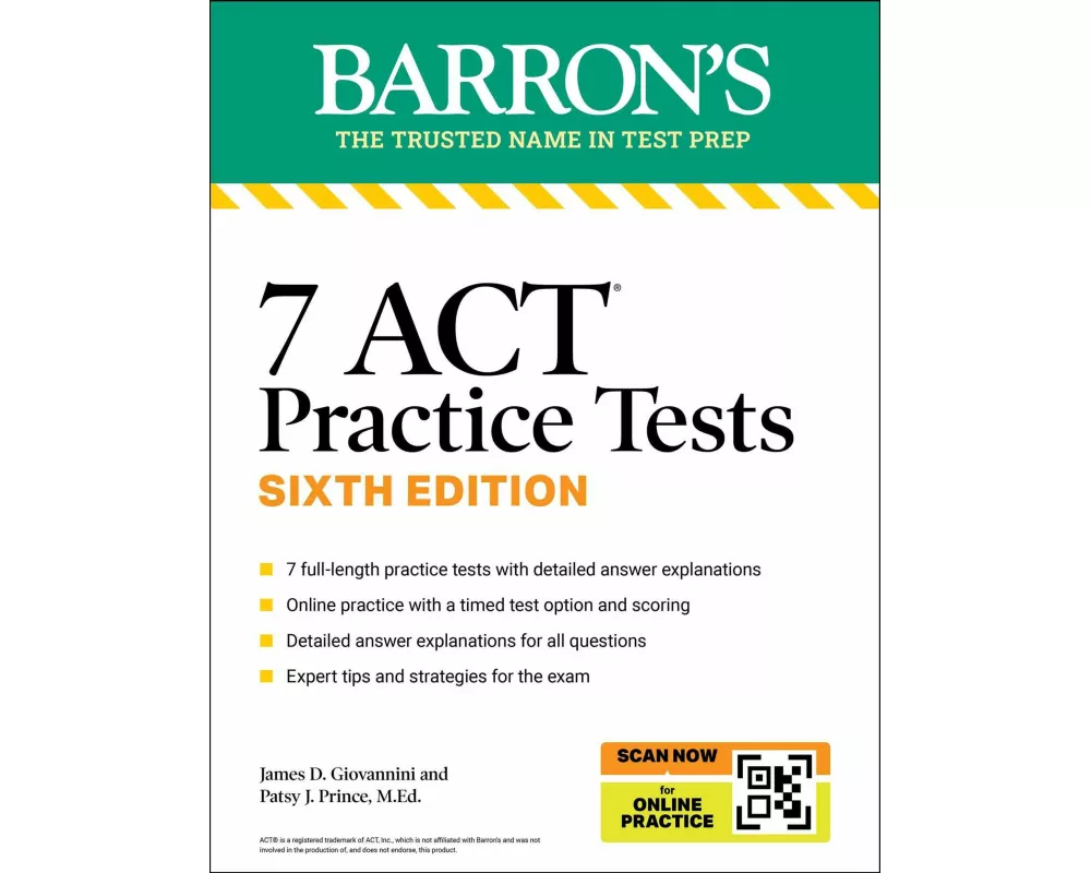 7 ACT Practice Tests, Sixth Edition + Online Practice