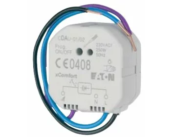 EATON xComfort Dimming actuator, R/C, flush mounting, 250W/230VAC, ELDAS no. 405 682 107