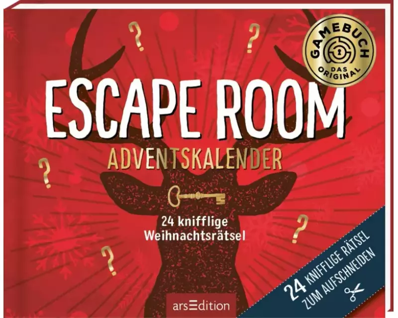 24 knifflige Weihnachtsrätsel. Escape Room Adventskalender
