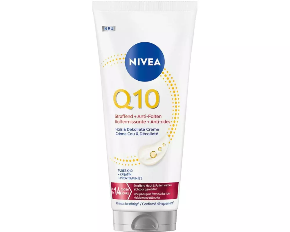 NIVEA Q10 Straffend + Anti-Falten Hals & Dekolleté Creme 200 ml
