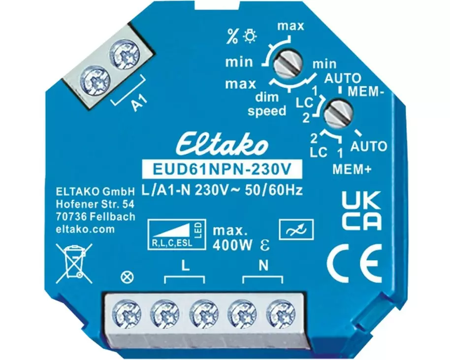 Eltako EUD61NPN-230 V Unterputz Blau Matt