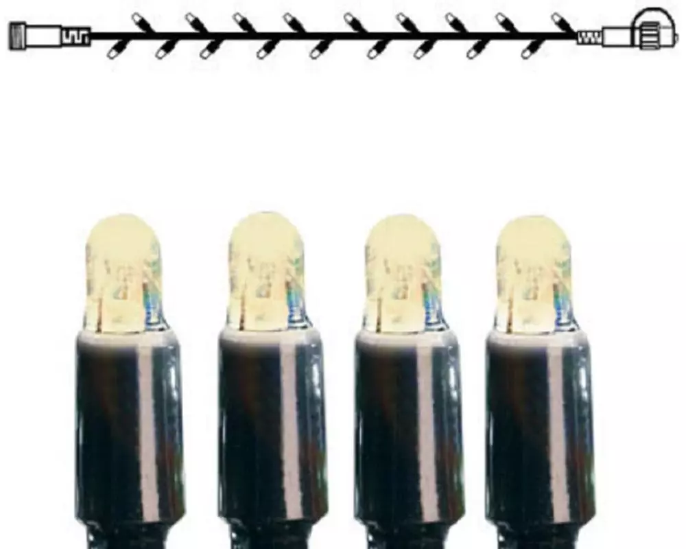 Star Trading Lichterketten-System LED Extra, Schwarz, Warmweiss, 500 cm