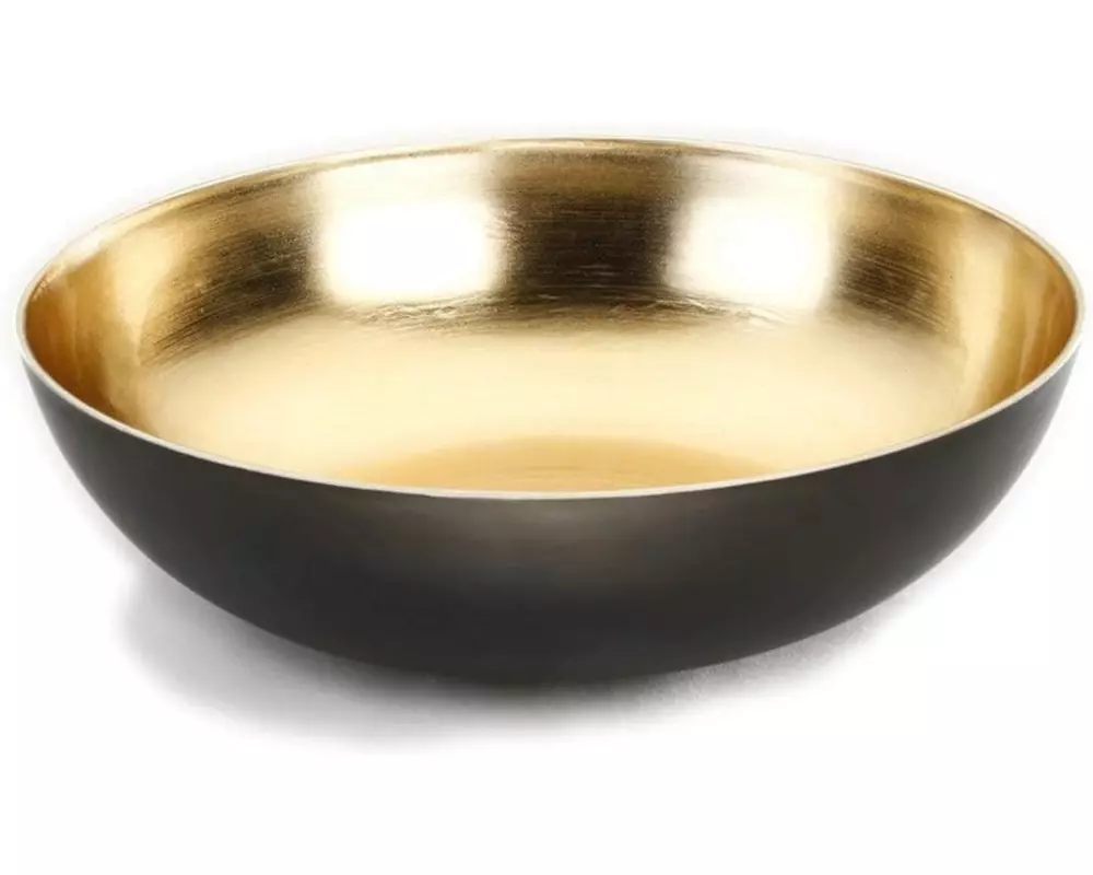 Holly & Jolly Schale Gold-Schwarz, Ø 37 cm