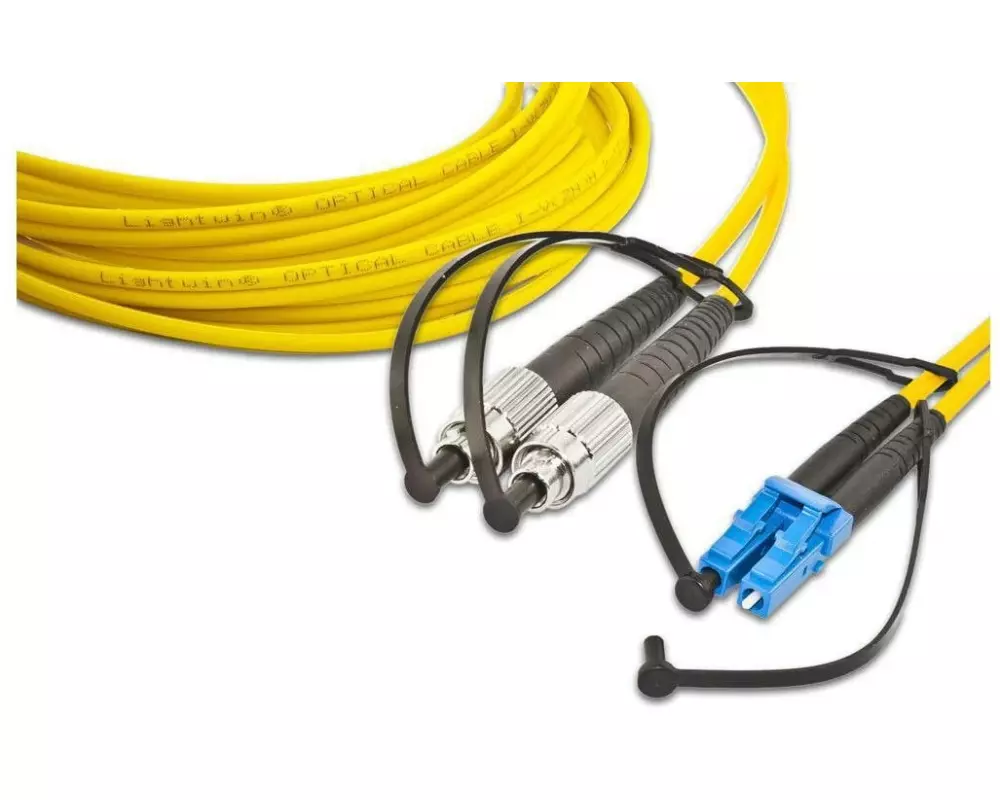 Lightwin LWL-Patchkabel FC-LC, Singlemode, Duplex, 1m