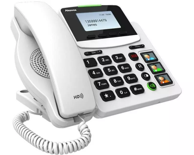 Akuvox Tischtelefon HCP-R15P Weiss