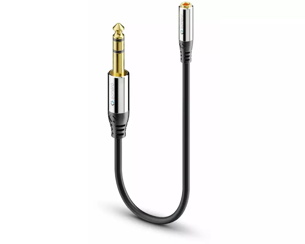 sonero Audio-Kabel 6.3 mm Klinke - 3.5 mm Klinke 0.25 m