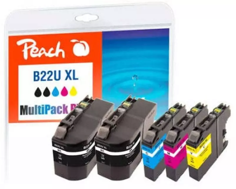 Peach Tintenset Brother LC-22UXL