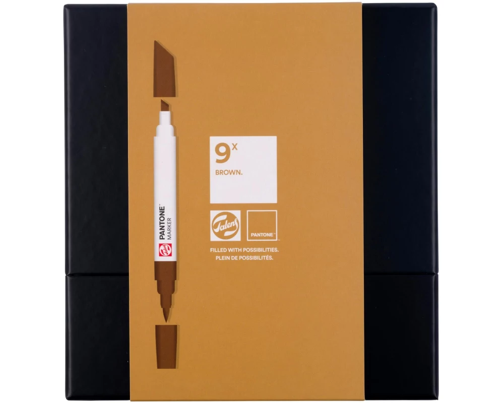 Talens Pantone Marker 9x Set Brown