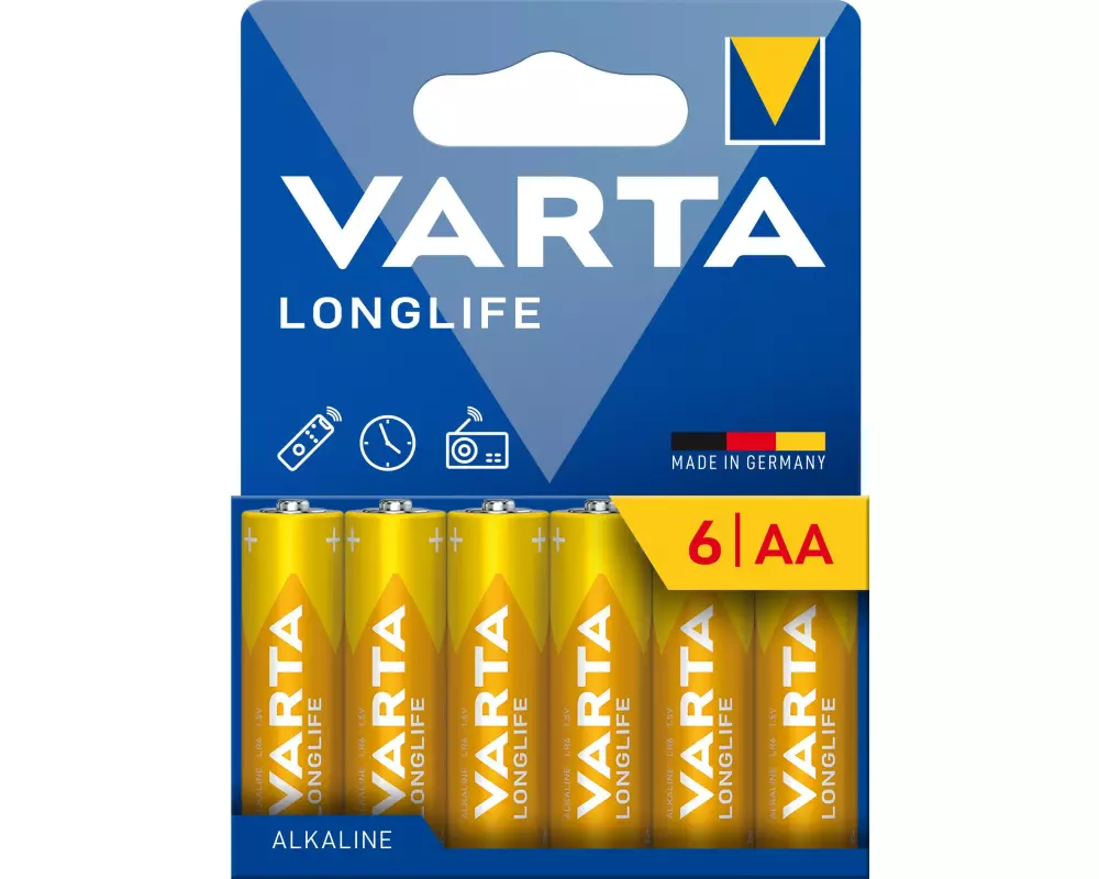 Varta Batterie Longlife AA , 6 Stück
