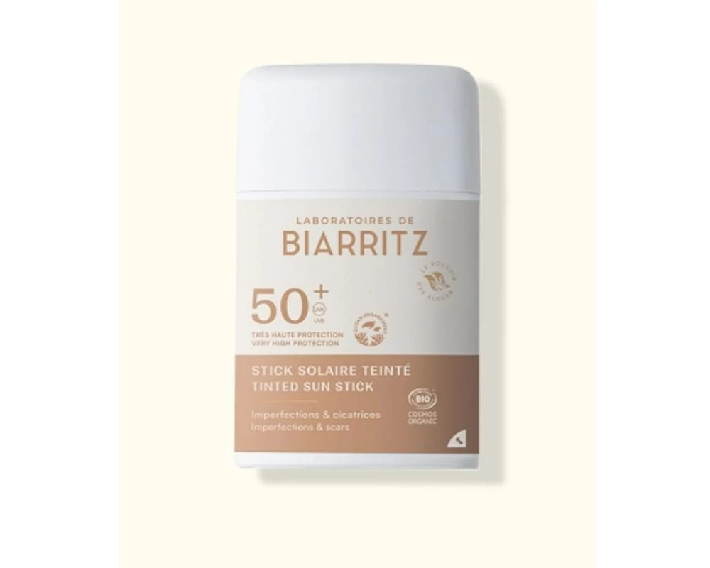 Laboratoires de Biarritz Algamaris Bio-Sonnenstick getönt LSF 50+ 9 g