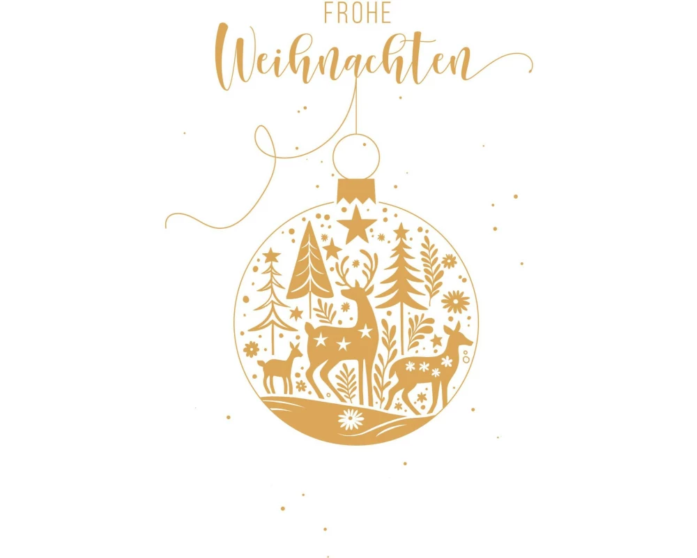 ABC Weihnachtskarten-Set A6, 6 Stück