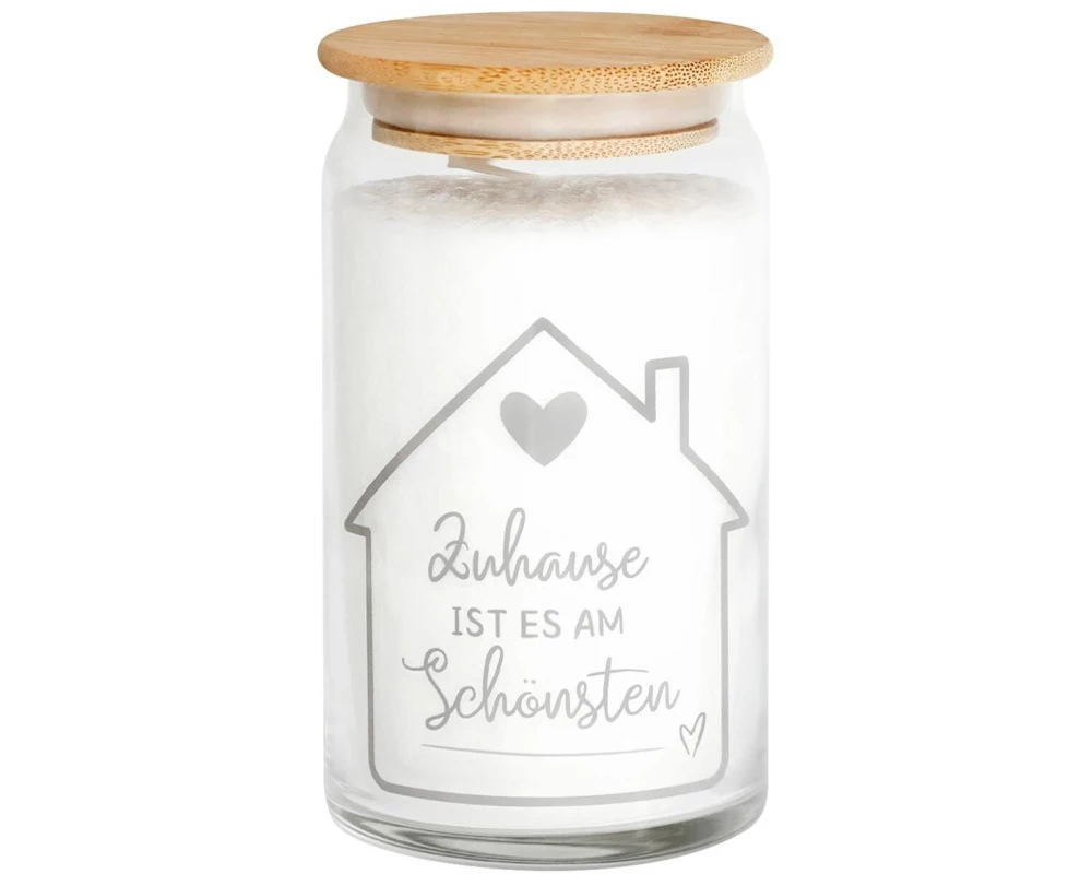 Candle Factory Kerze im Glas Zuhause 12 x 7 cm